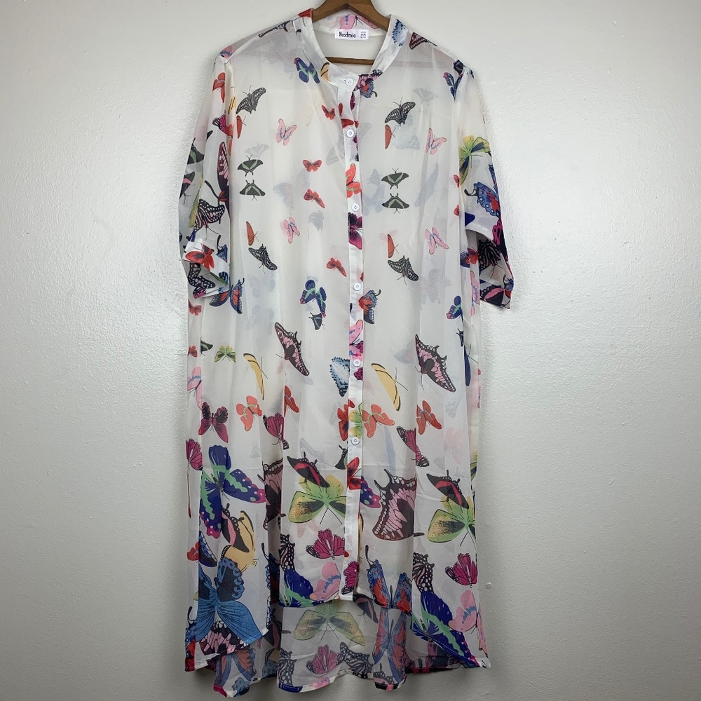 Nextima Butterfly Button Shirt Dress
